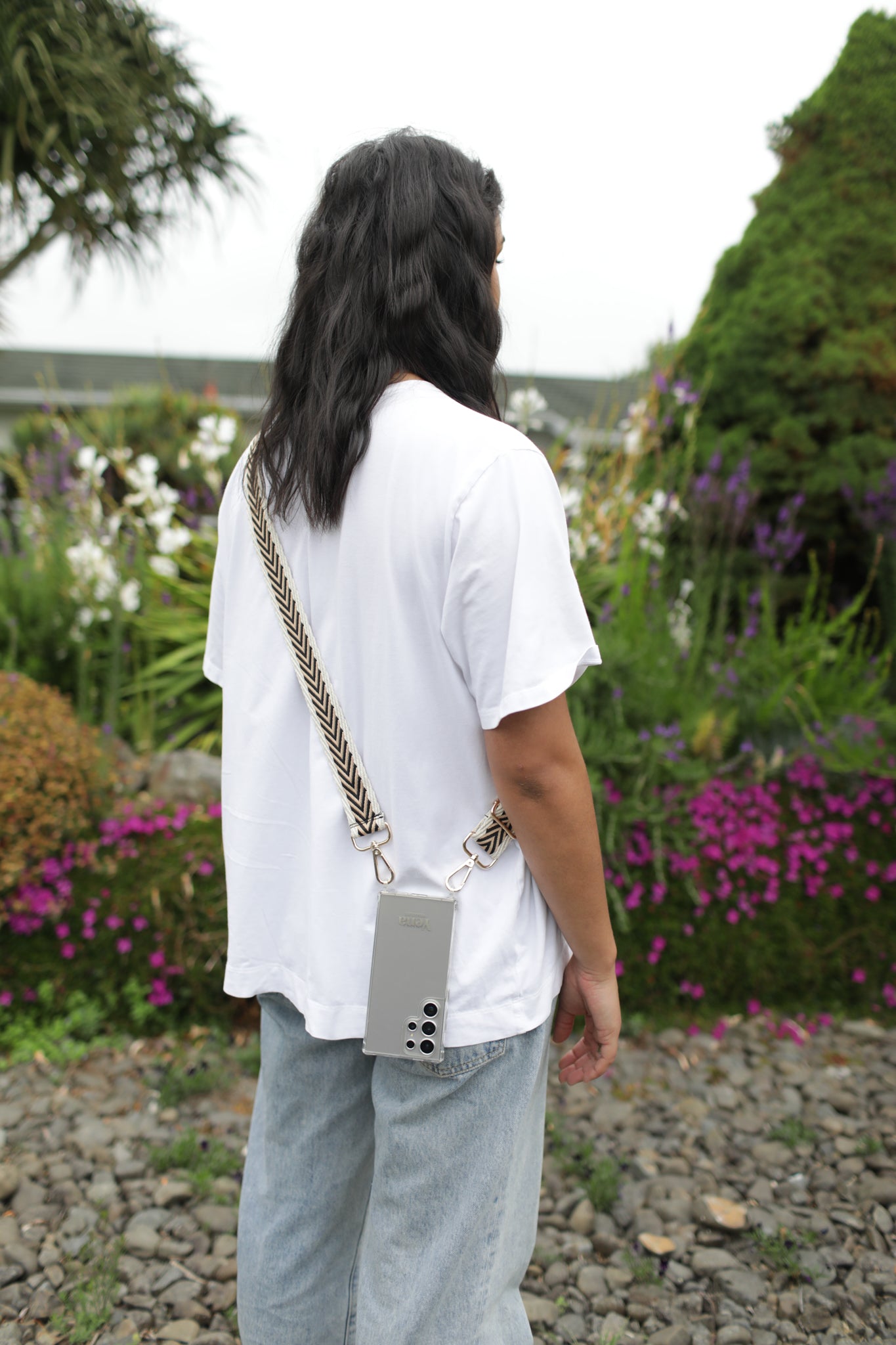 Latte woven strap