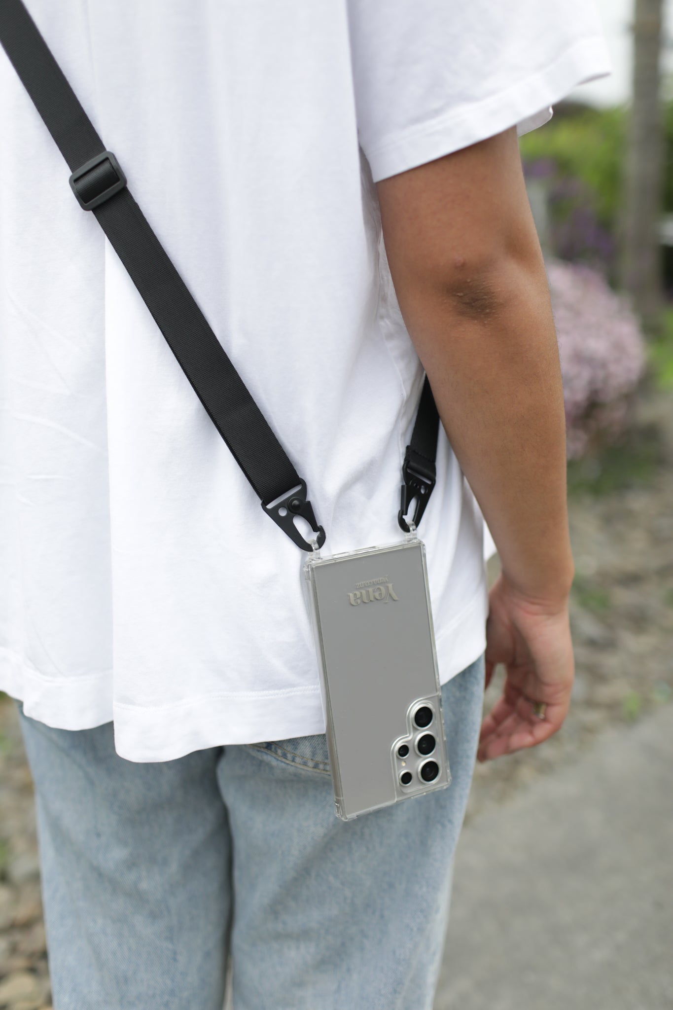 Just Plain Black woven strap