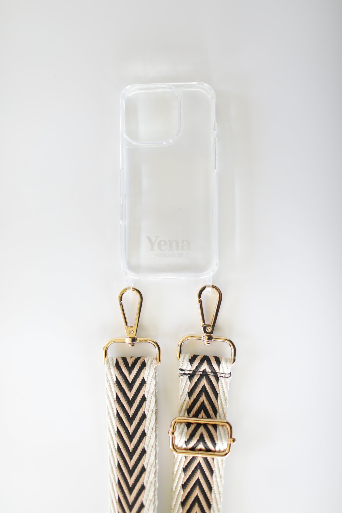 Latte woven strap