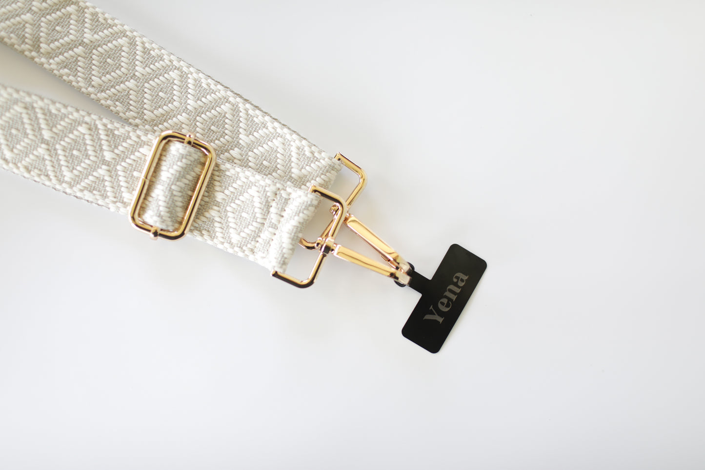 Ivory Blizzard woven strap
