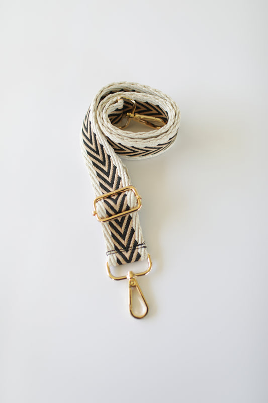 Latte woven strap