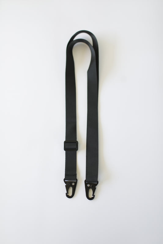 Just Plain Black woven strap