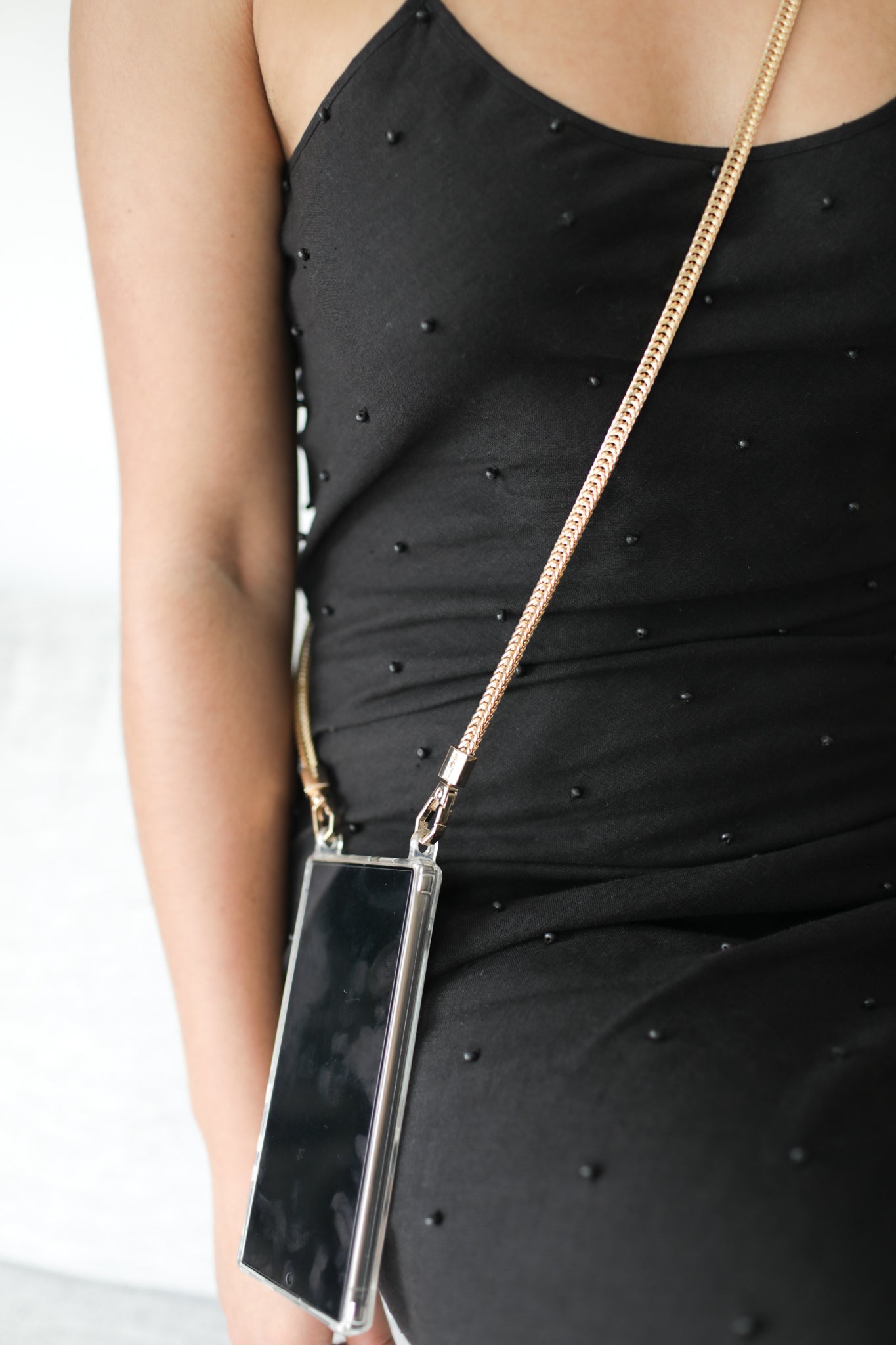 Cleopatra gold snake crossbody phone chain with yena iphone samsung case 3