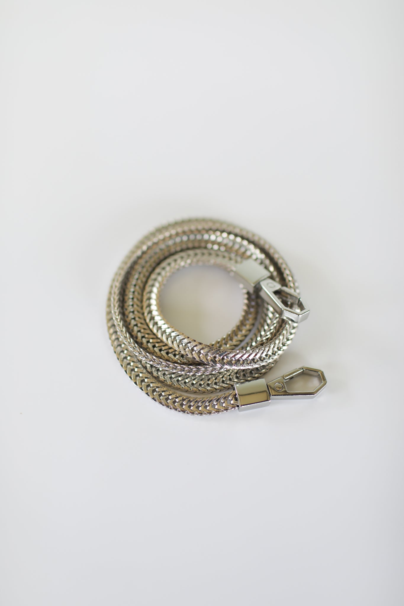 Cleopatra silver snake crossbody phone and bag chain 